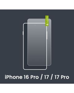 Nuglas Premium iPhone 16 Pro / 17 / 17 Pro Tempered Glass Screen Protectors [No Packaging]