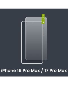Nuglas Premium iPhone 16 Pro Max / 17 Pro Max Tempered Glass Screen Protectors [No Packaging]