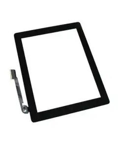 iPad 3 Compatible Touch Screen Assembly Black [Home Button + Tape]