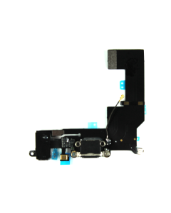 iPhone 5SE Compatible Charge Port + Headphone Jack + Mic Flex - Black