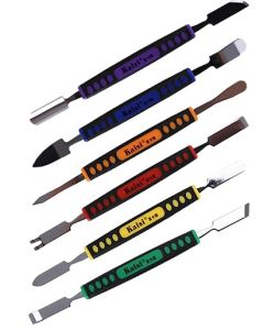 KAISI 6 in 1 Dual End Metal Spudger Prying Repair Tool Kit