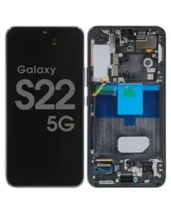 Samsung S22 Screen Assembly Phantom Black (Soft OLED)