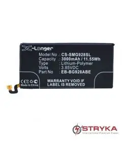 Samsung S6 Edge Plus Stryka Compatible Battery