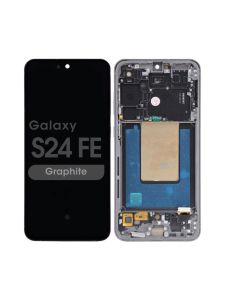 Samsung S24 FE Screen Assembly with Frame (Service Centre Part - Assembled) Black