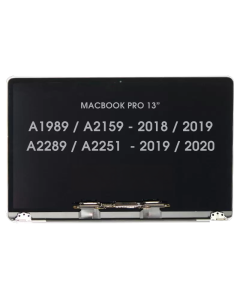 Screen Assembly for - Macbook Pro 13" (A1989 -A2159-A2289-A2251) 2018 - 2020 Space Grey