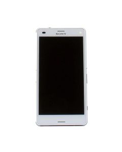 Sony Xperia Z3 Compact D5803 Compatible LCD Assembly with Frame White (Service Centre Part)
