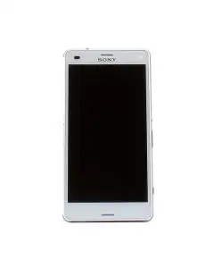 Sony Xperia Z3 Compact D5803 Compatible LCD Assembly with Frame White (Service Centre Part)