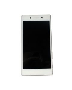Sony Xperia Z5 E6653 Compatible Dual Sim LCD Assembly with Frame White Aftermarket