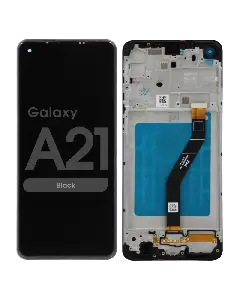 Samsung A21s Screen Assembly Black (Service Centre Part)