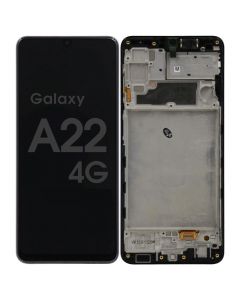 Samsung A22 (4G) Screen Assembly Black (Service Centre Part)