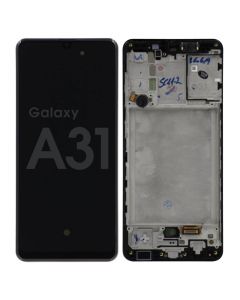 Samsung A31 Screen Assembly Prism Crush Black (Service Centre Part)