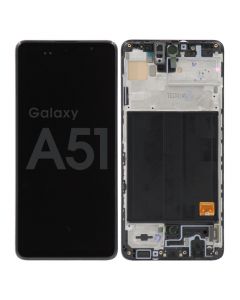 Samsung A51 Screen Assembly Prism Cube Black (Service Centre Part)