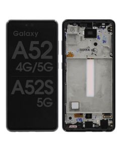 Samsung A52s Screen Assembly Awesome Black (Service Centre Part)