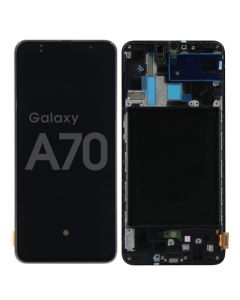 Samsung A70 Screen Assembly Black (Service Centre Part)