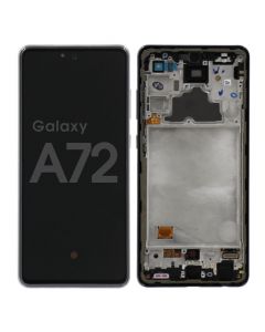 Samsung A72 Screen Assembly Awesome Black (Service Centre Part)