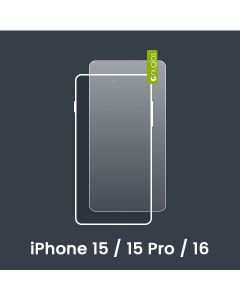 Nuglas Premium iPhone 15 / 15 Pro / 16 (6.1") Tempered Glass Screen Protectors [No Packaging]