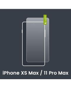 Nuglas Premium iPhone XS MAX Tempered Glass Screen Protectors [No Packaging] 