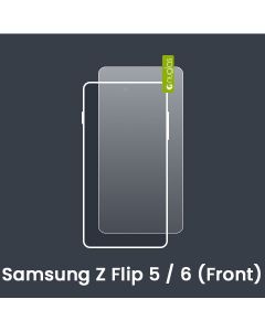 Nuglas Premium Samsung Z Flip 5 / 6 (Front Screen) Tempered Glass Screen Protectors [No Packaging]