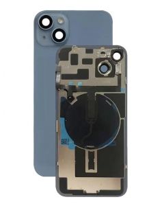 iPhone 14 Plus Rear Glass Only [With Camera Lens & Magsafe Flex] Blue
