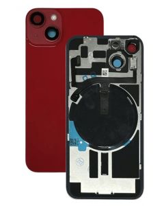 iPhone 14 Plus Rear Glass Only [With Camera Lens & Magsafe Flex] Red