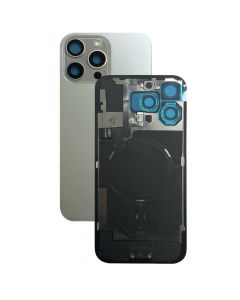 iPhone 16 Pro Max Rear Glass Only [With Camera Lens & Magsafe Flex] White