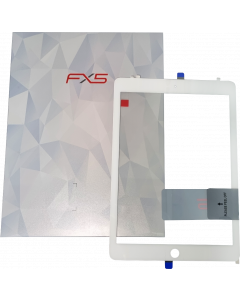 iPad 7 / iPad 8 10.2 Compatible Touch Screen White FX5 [Tesa Tape + No Home Button]