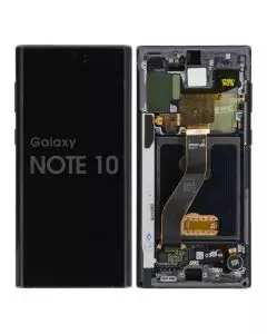 Samsung Note 10 Screen Assembly Aura Black (Service Centre Part)