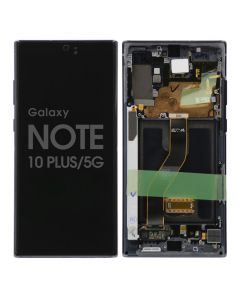 Samsung Note 10 Plus Screen Assembly Aura Black (Service Centre Part)