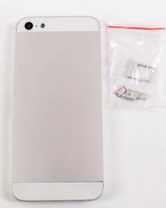 iPhone 5 Compatible Back Housing Silver No Logo 