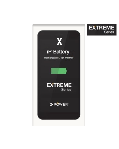 iPhone X Compatible 2-Power Extreme High Capacity Battery [3000mAh] 10% Extra Runtime Than OEM