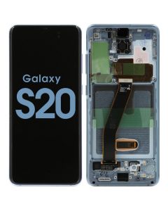 Samsung S20 Screen Assembly Cloud Blue (Service Centre Part)