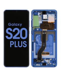 Samsung S20 Plus Screen Assembly Aura Blue (Service Centre Part)