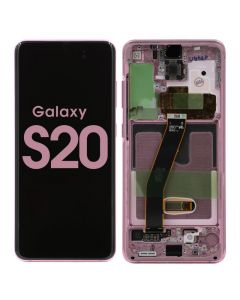 Samsung S20 Screen Assembly Cloud Pink (Service Centre Part)