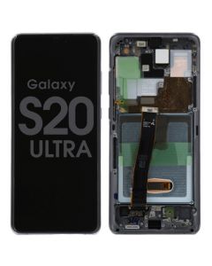 Samsung S20 Ultra Screen Assembly Cosmic Black (Service Centre Part)