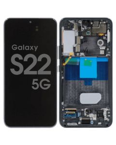 Samsung S22 Screen Assembly Phantom Black (Soft OLED)
