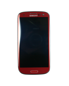 Samsung S3 Screen Assembly Red (Service Centre Part)