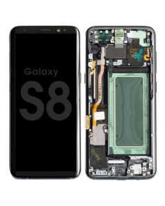 Samsung S8 Screen Assembly Midnight Black (Service Centre Part)