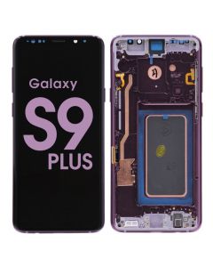 Samsung Galaxy S9 Plus Compatible Screen Assembly with Frame Purple (Service Centre Part)