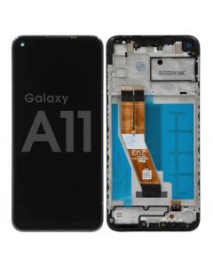 Samsung A11 Screen Assembly Black (Service Centre Part)