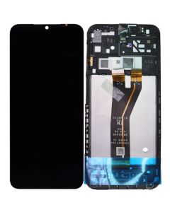 Samsung A14 4G (A145) Compatible Screen Assembly with Frame Black (Service Centre Part)