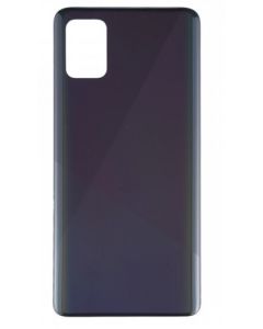 Samsung A51 Compatible Back Cover (With Camera Lens) Prism Cube Black