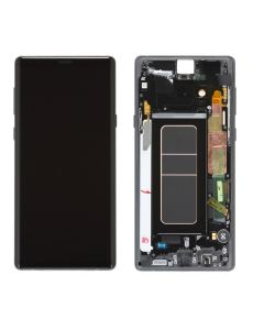 Samsung Note 9 N960 Compatible Screen Assembly Black with Frame (Service Centre Part)