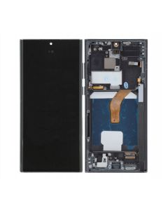 Samsung S22 Ultra Screen Assembly Phantom Black (Soft OLED)