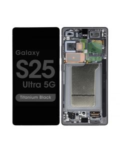 Samsung S25 Ultra Screen Assembly with Frame Titanium Black (Service Centre Part - Assembled)