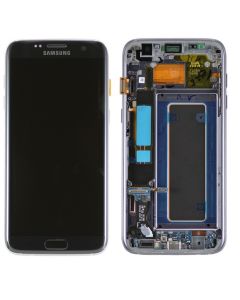 Samsung S7 Edge Screen Assembly Black (Service Centre Part)