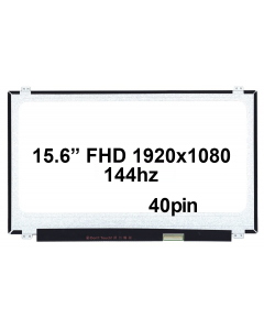 15.6" FHD Laptop LCD 1920x1080 40pin BRHS 144hz Slim Top & Bottom Tabs Matte [SCR9082B]
