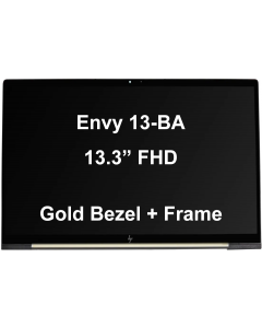 13.3" Touch Screen Assembly LCD FHD 1920x1080 Gold For HP Envy 13-BA