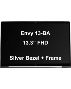 13.3" Touch Screen Assembly LCD FHD 1920x1080 Silver For HP Envy 13-BA