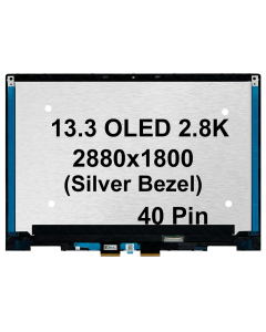 13.3' Touch Screen Assembly OLED 2.8K 2880x1800  For HP Envy X360 13-BF (Silver Bezel)