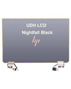15.6" Touch Hinge Up Screen Assembly UHD 3840x2160 Night Fall Black For HP Spectre X360 15-EB